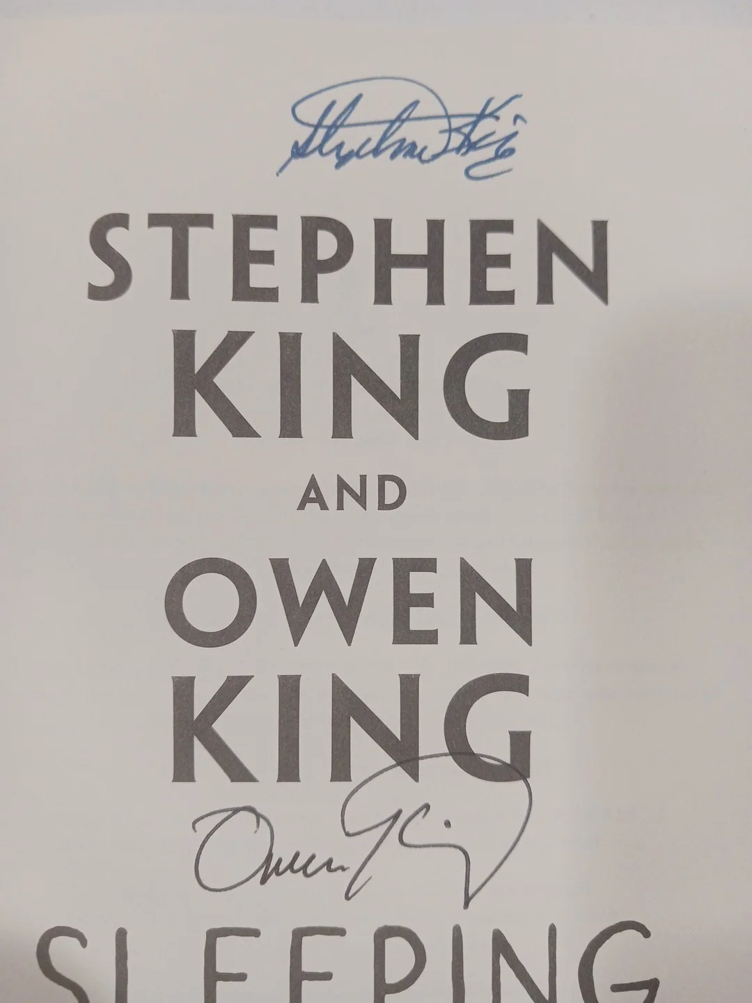 Stephen King, Owen King — DOUBLE SIGNED Sleeping Beauties Stephen King + Owen Hardcover Horror MINT COND, image 4