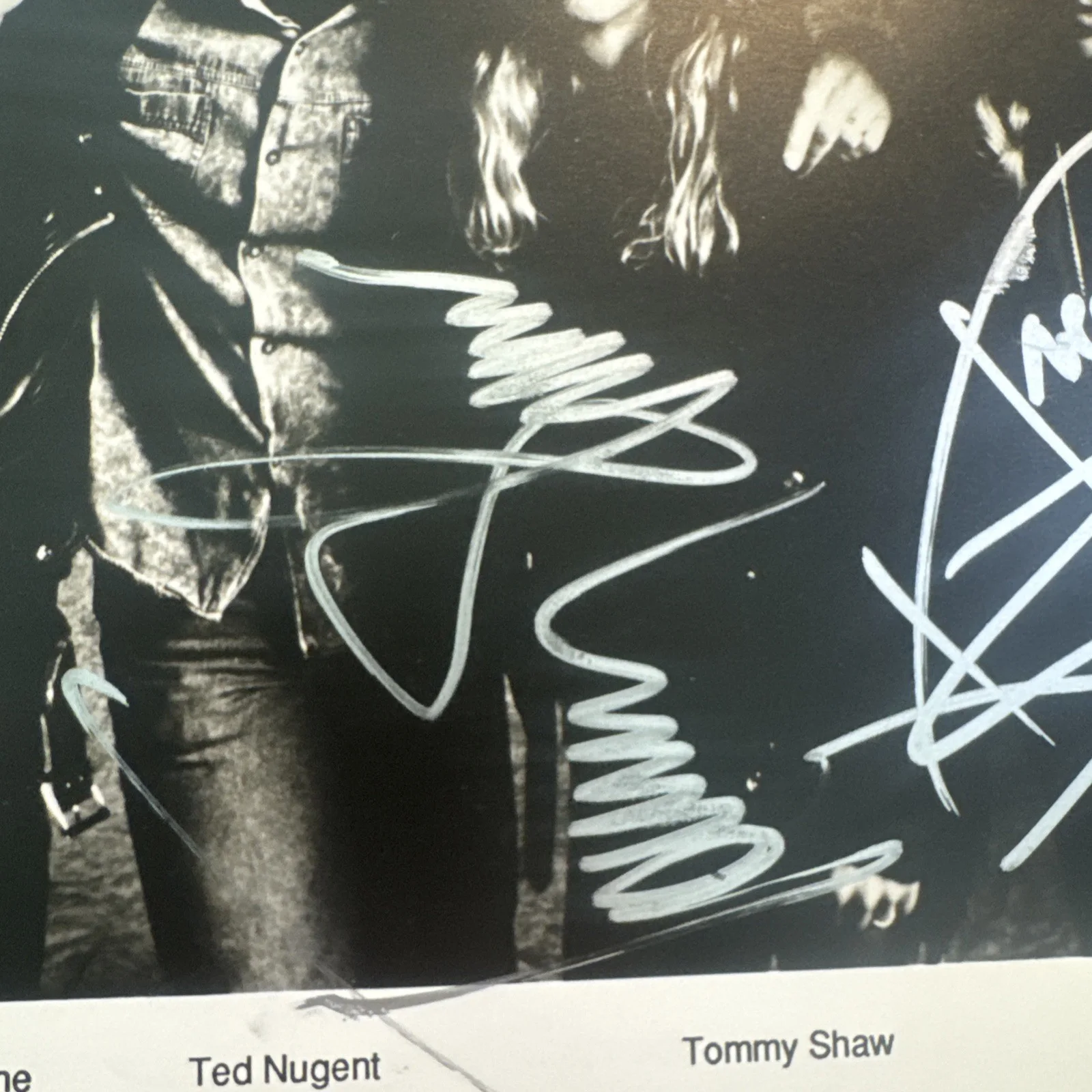 Original Press Photo 8 X 10 Damn Yankees Autograph Nugent Shaw Blades Cortellone, изображение 4