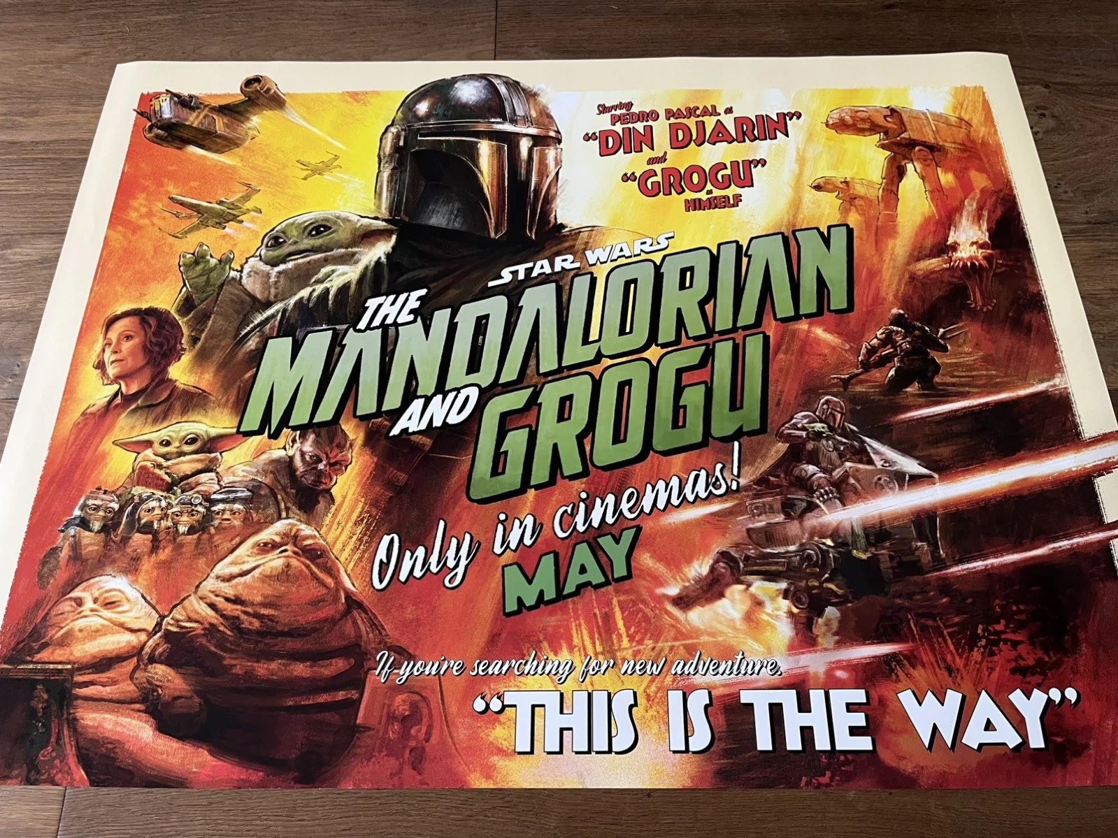 Star Wars: The Mandalorian and Grogu (2026), Original UK Cinema Quad Poster, изображение 2