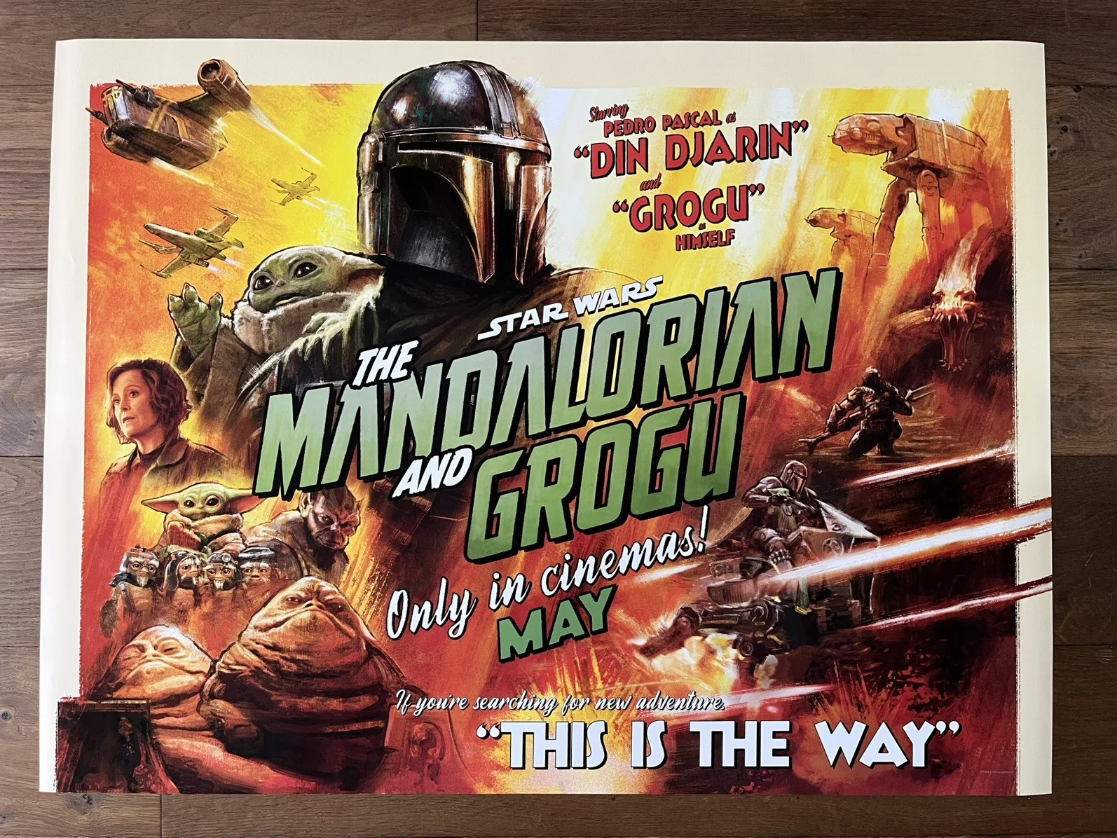 Star Wars: The Mandalorian and Grogu (2026), Original UK Cinema Quad Poster, изображение 3