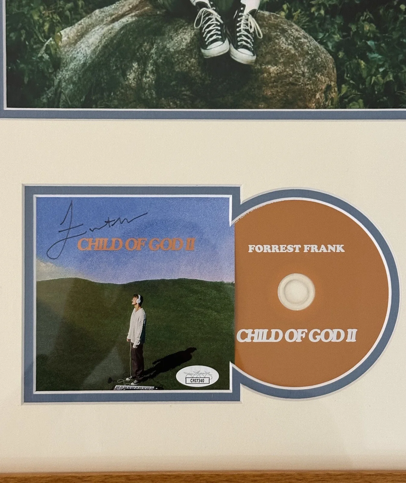Forrest Frank Autographed/Signed Child Of God CD Framed Piece w/ JSA Certificate, image 2