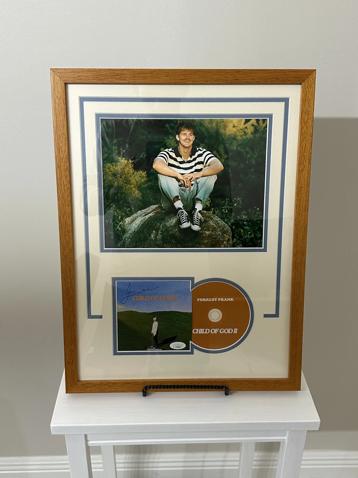 Forrest Frank Autographed/Signed Child Of God CD Framed Piece w/ JSA Certificate, image 3