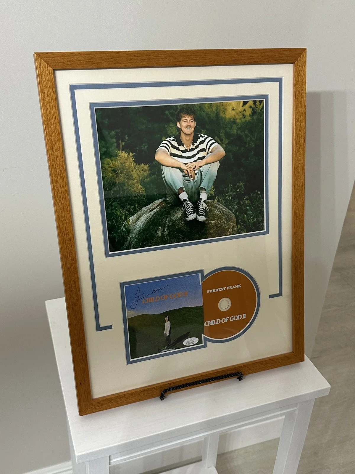Forrest Frank Autographed/Signed Child Of God CD Framed Piece w/ JSA Certificate, image 4