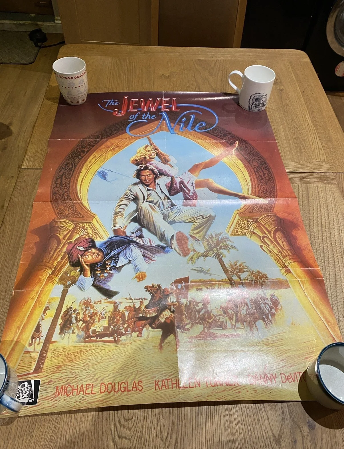 The Jewel of the Nile 1985 Vintage \ Original Video Shop Movie Poster, изображение 3