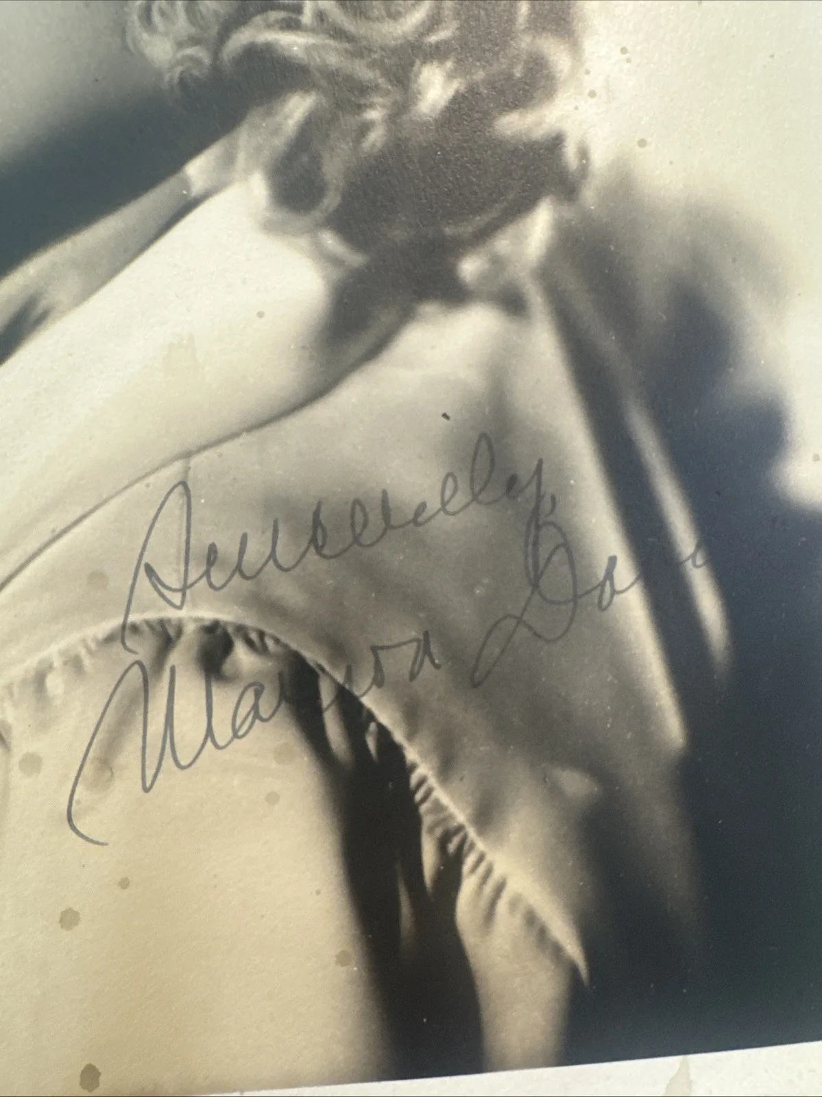 8 X 10 Photo Marion Davies Authentic Autograph Golden Era Hollywood Actress, изображение 2