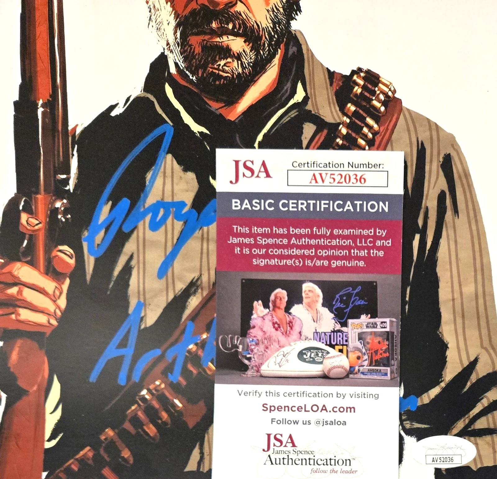Roger Clark — Roger Clark Signed Photo Red Dead Redemption Arthur Morgan Autograph RDR JSA 36, image 2