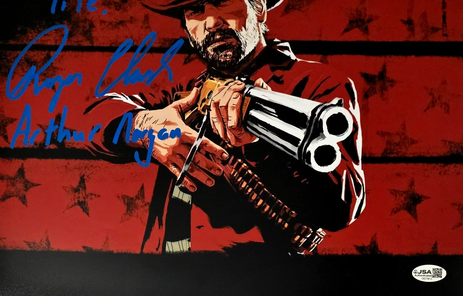 Roger Clark — Arthur Morgan Signed Photo Red Dead Redemption Roger Clark Autograph JSA COA 815, image 3