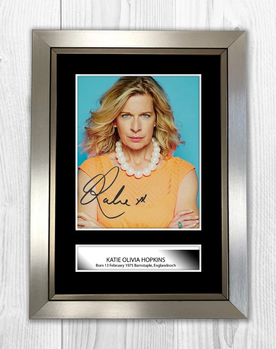 Katie Hopkins 1 A4 signed mounted photograph poster Choice of frame., image 3