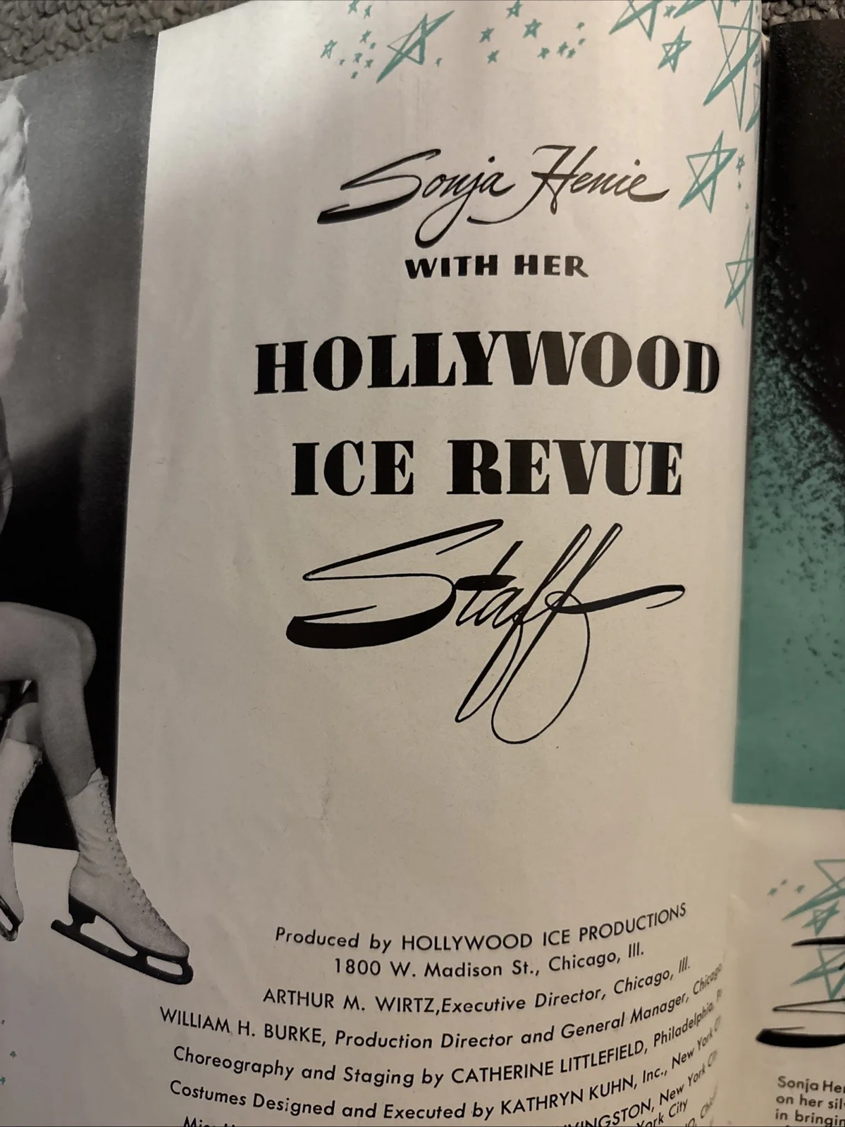 Sonja Henie 1946 Ice Revue Booklet Ice Skater, изображение 3