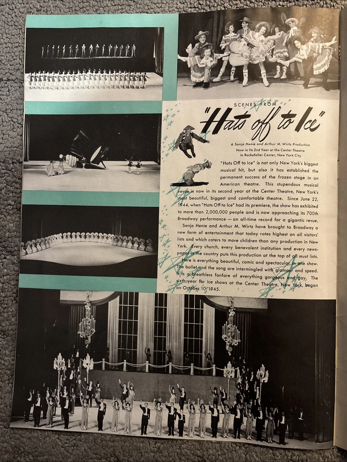 Sonja Henie 1946 Ice Revue Booklet Ice Skater, изображение 5