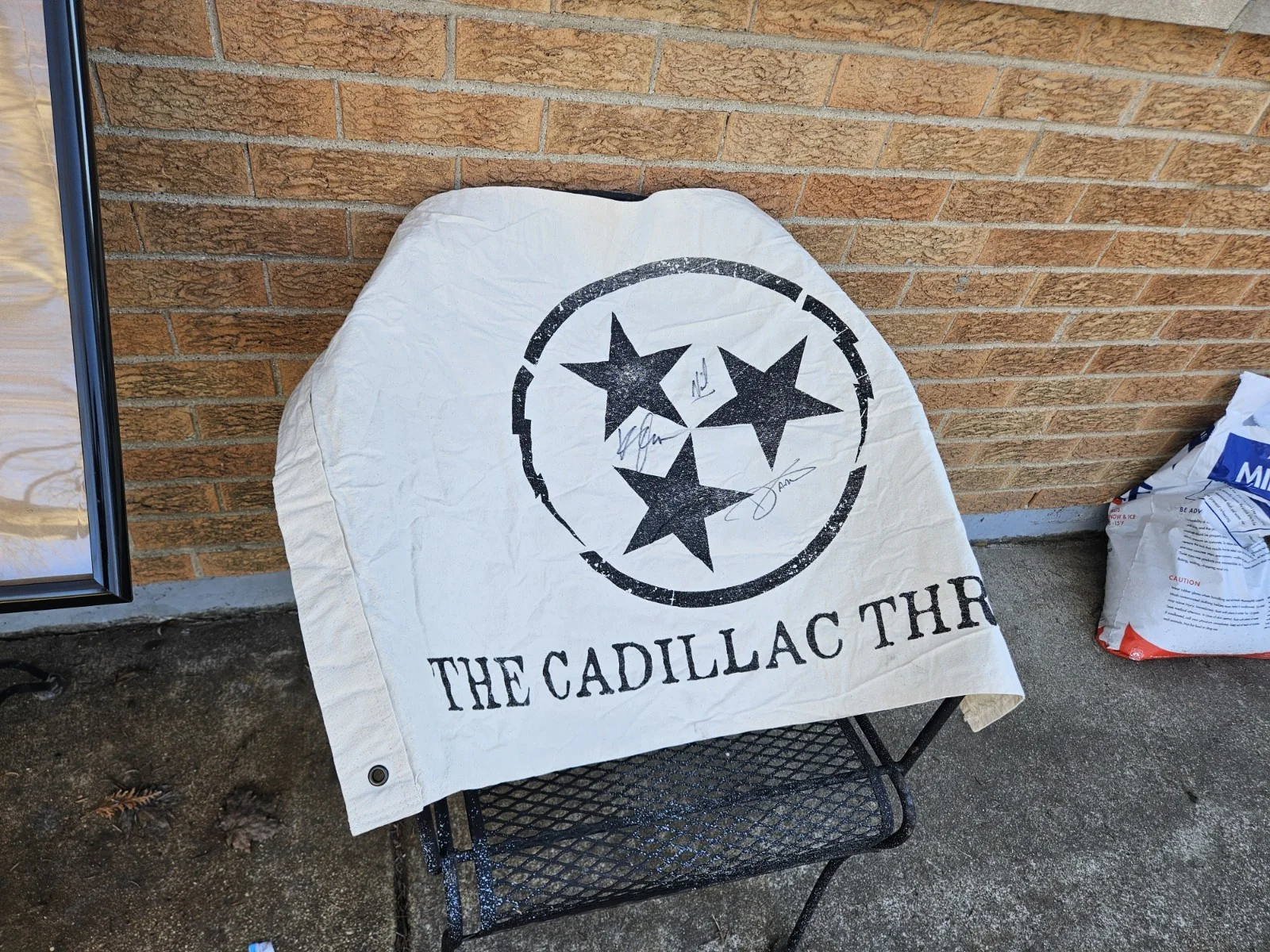 THE CADILLAC THREE ENTIRE BAND SIGNED Canvas Flag, image 5