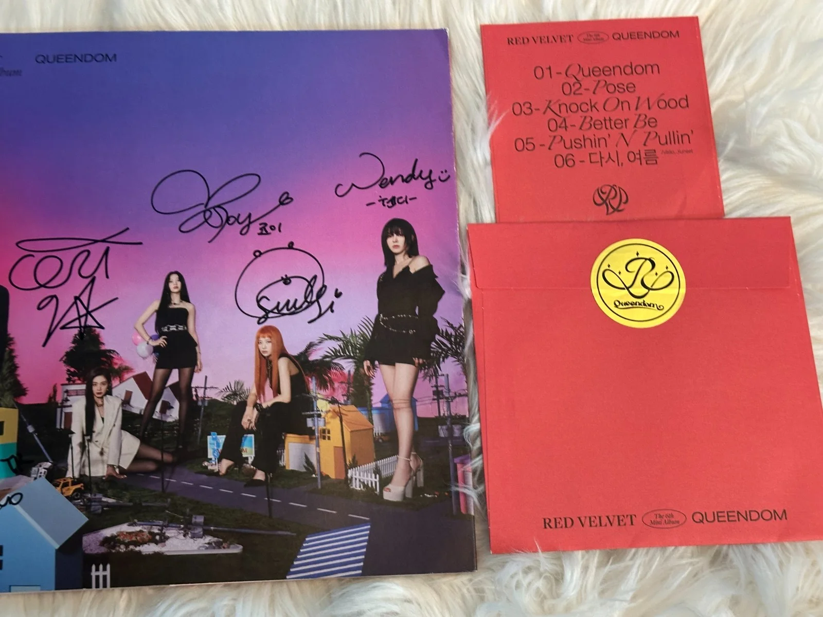 RED VELVET - ALL MEMBER Autograph(Signed) PROMO ALBUM KPOP, изображение 3