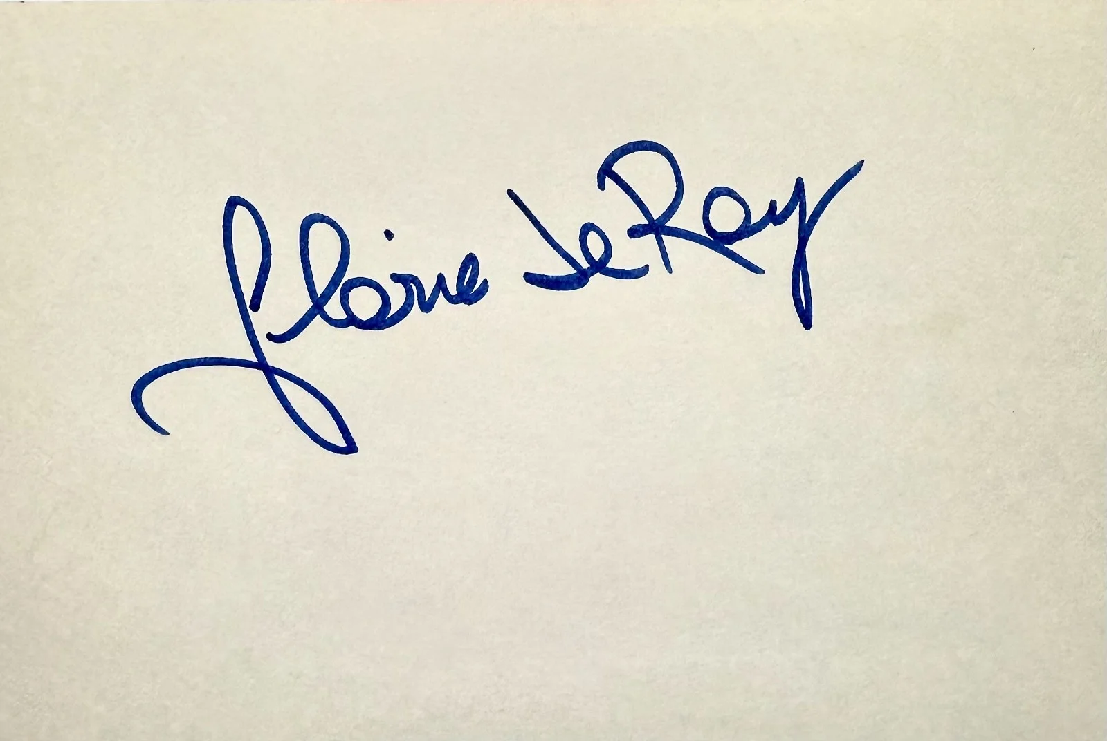 Gloria LeRoy — GLORIA LEROY Signed Autographed 4"x 6" INDEX CARD All in the Family Snapdragon, изображение 3