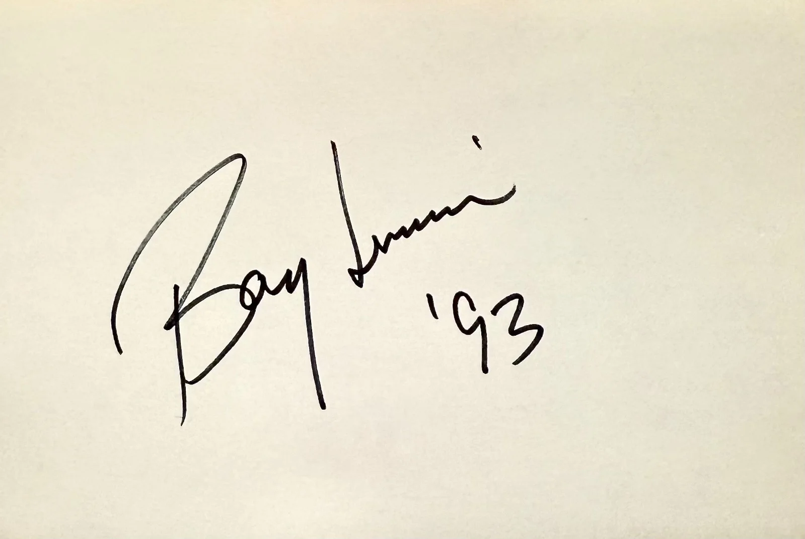 Barry Levinson — BARRY LEVINSON Signed Autograph 4"x 6" INDEX CARD The Natural Sleepers DIRECTOR, изображение 3