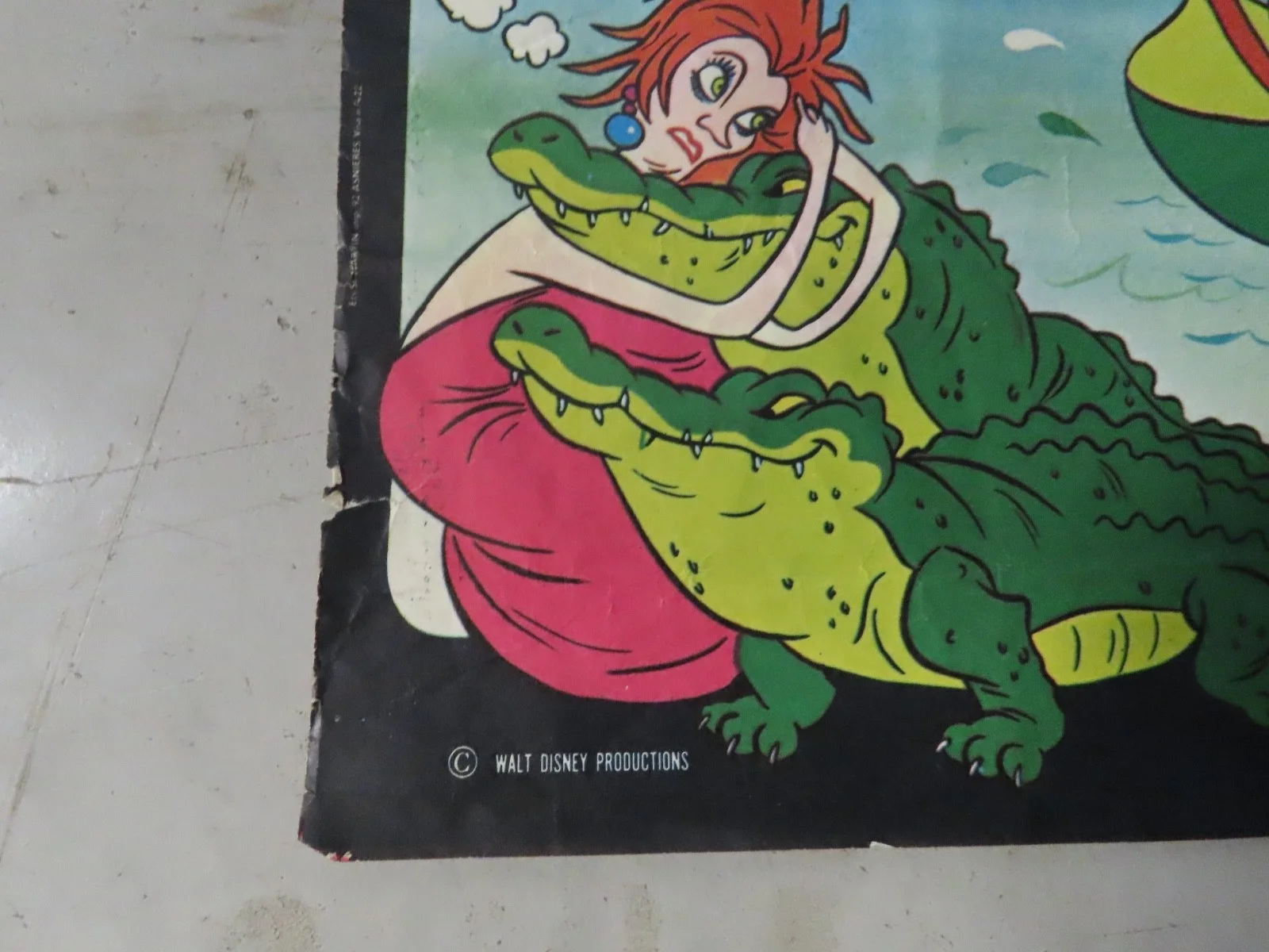 Vntage 1977 Walt Disney The Rescuers (Bernard & Bianca) French Movie Poster, изображение 4