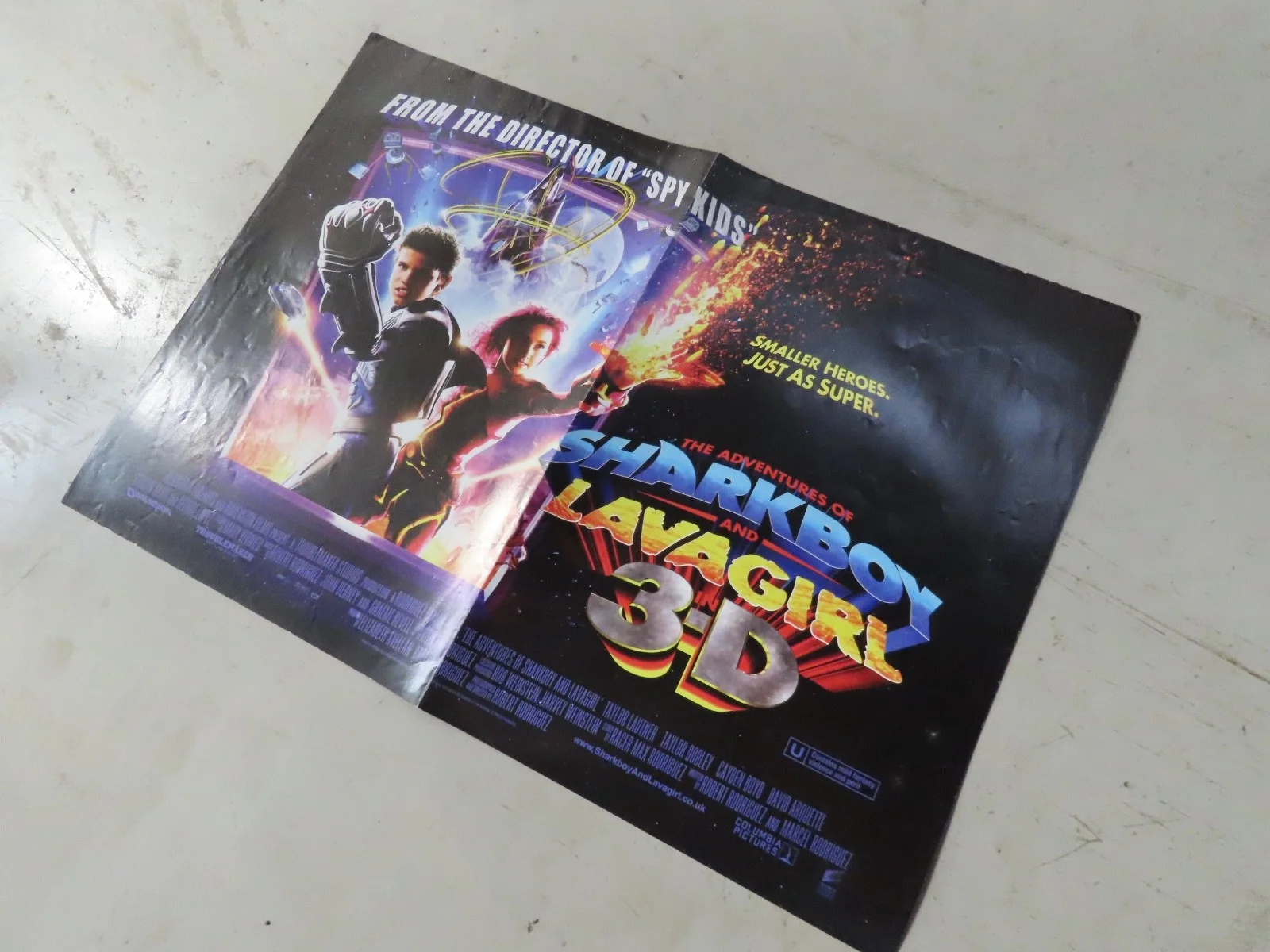 Shark Boy and Lava Girl 3D (2005) Mini A3 Movie Poster, Promo Memorabilia, изображение 2
