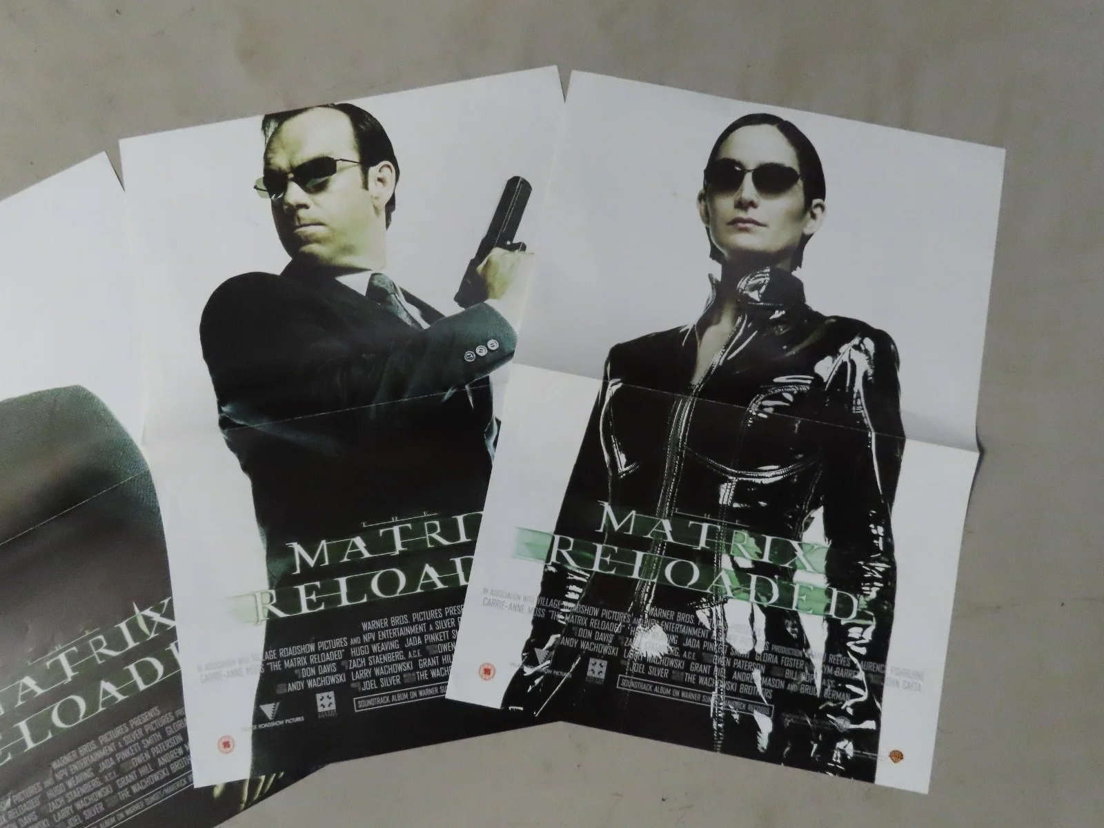 Set of 4 Matrix Reloaded (2003) Movie Posters, A3 Size, Morpheus Sci-Fi Y2K Prop, изображение 3