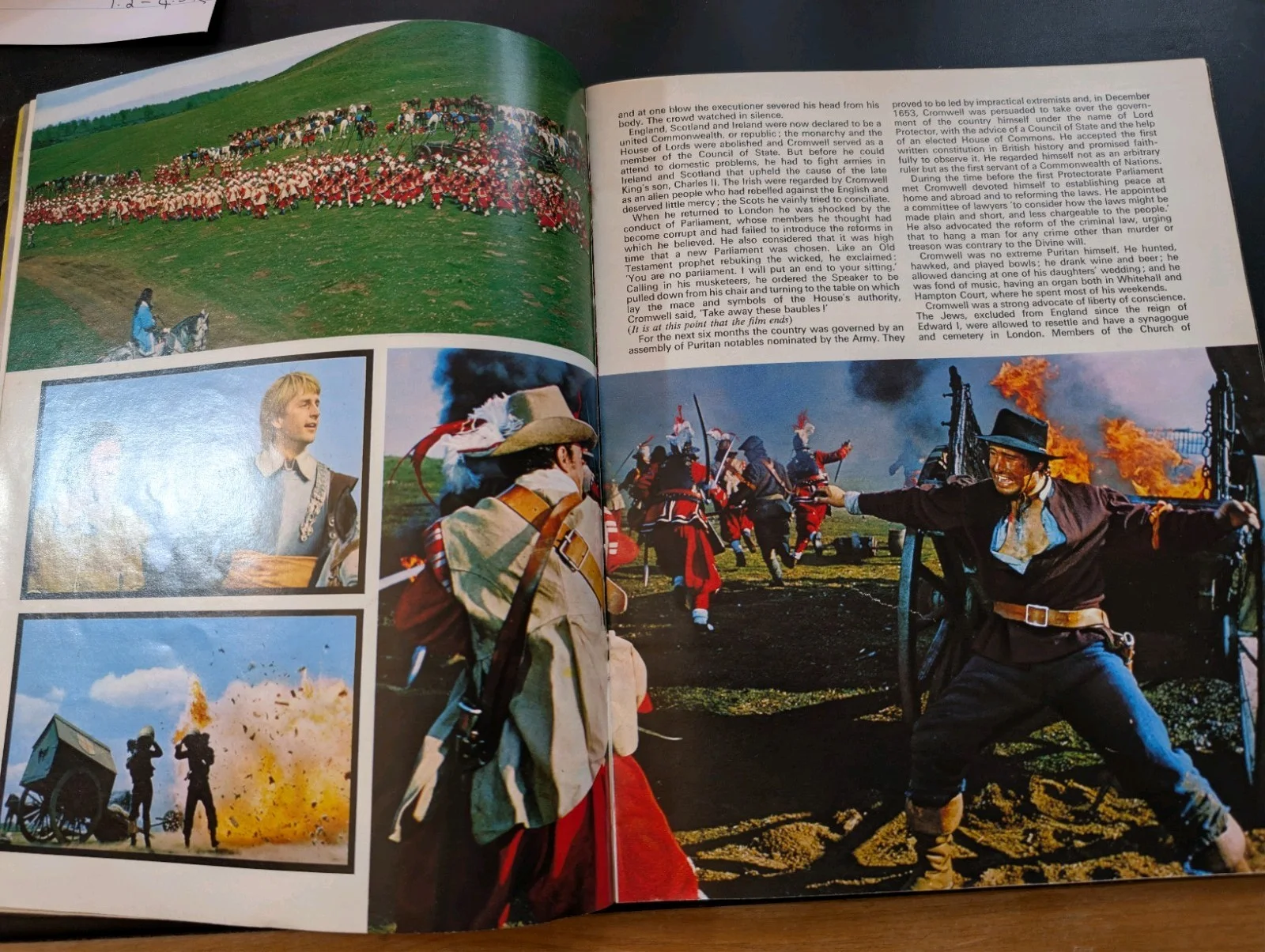 Vintage 1970 Cromwell Film Souvenir Book Programme Richard Harris Alec Guinness, image 5