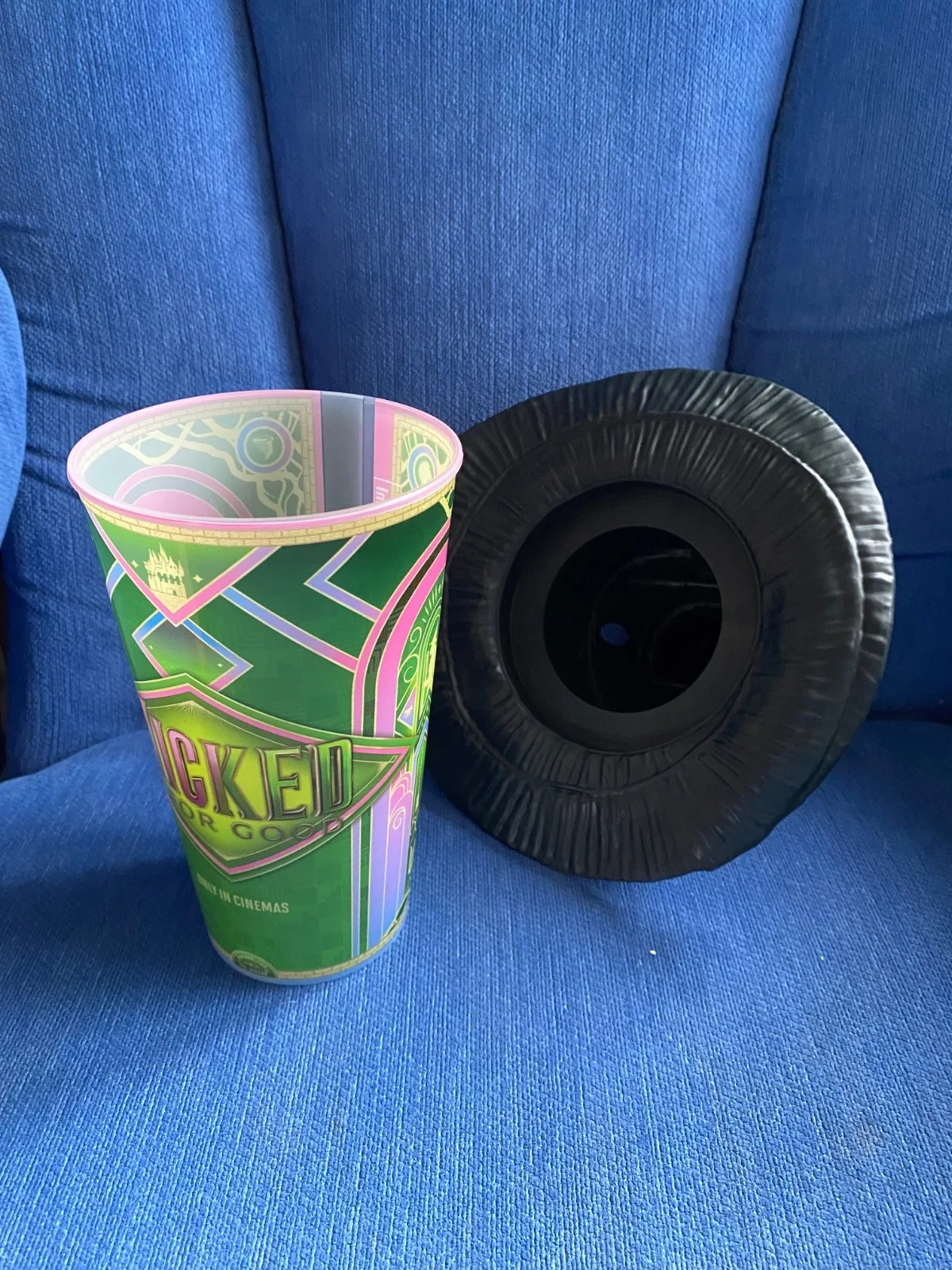 NEW - WICKED FOR GOOD - Cineworld limited edition witches Elphaba hat lid cup, image 3