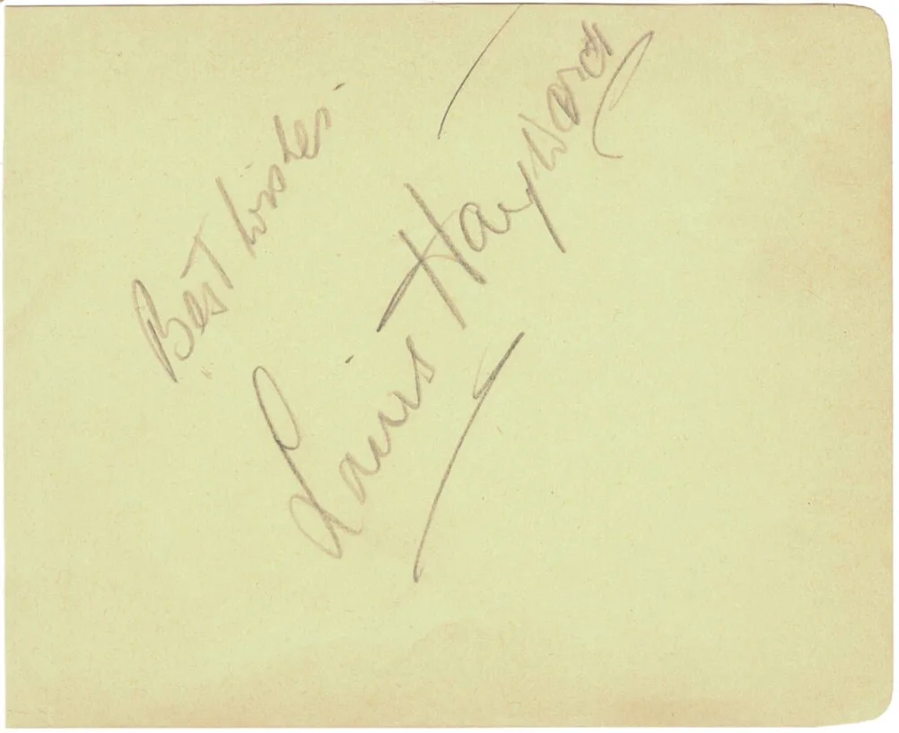 Louis Hayward — Louis Hayward signed autographed album page AMCo COA 21709