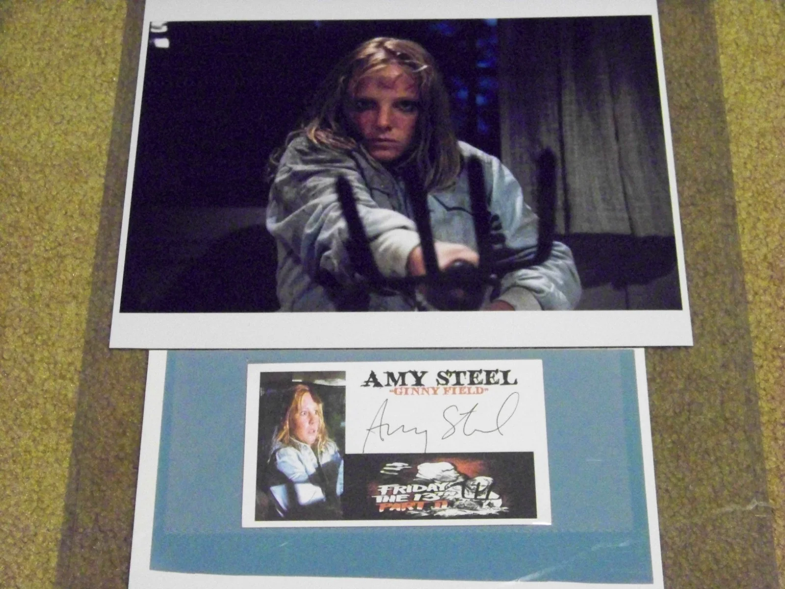 Amy Steel — Amy Steel Signed Custom Card Friday the 13th Jason Voorhees Autograph JSA COA