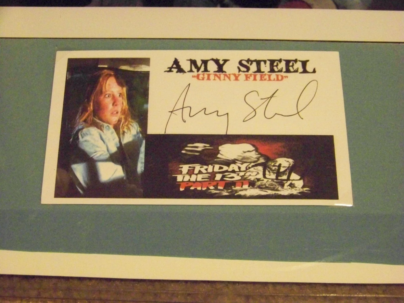 Amy Steel — Amy Steel Signed Custom Card Friday the 13th Jason Voorhees Autograph JSA COA, изображение 2