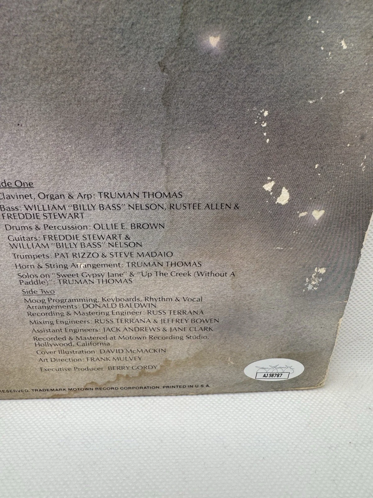 THE TEMPTATIONS SIGNED VINYL BY 3 OTIS WILLIAMS WINGS OF LOVE EDWARDS JSA GLENN, image 3