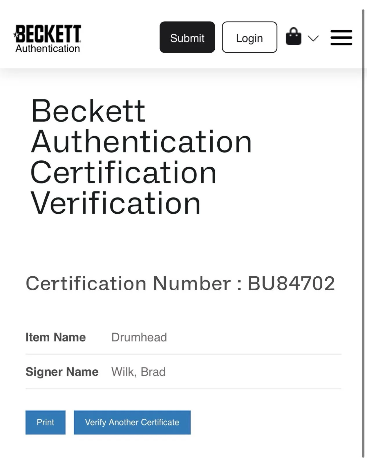 Brad Wilk Rage Against the Machine Autograph Signed Transparent Drumhead Beckett, image 5