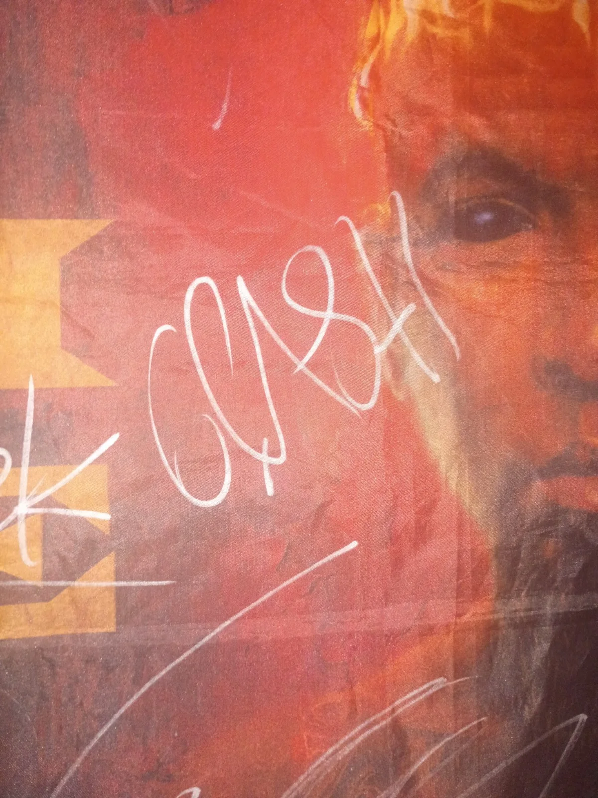 Tech N9ne Something Else Original Autographed Banner Multiple Signatures, image 5