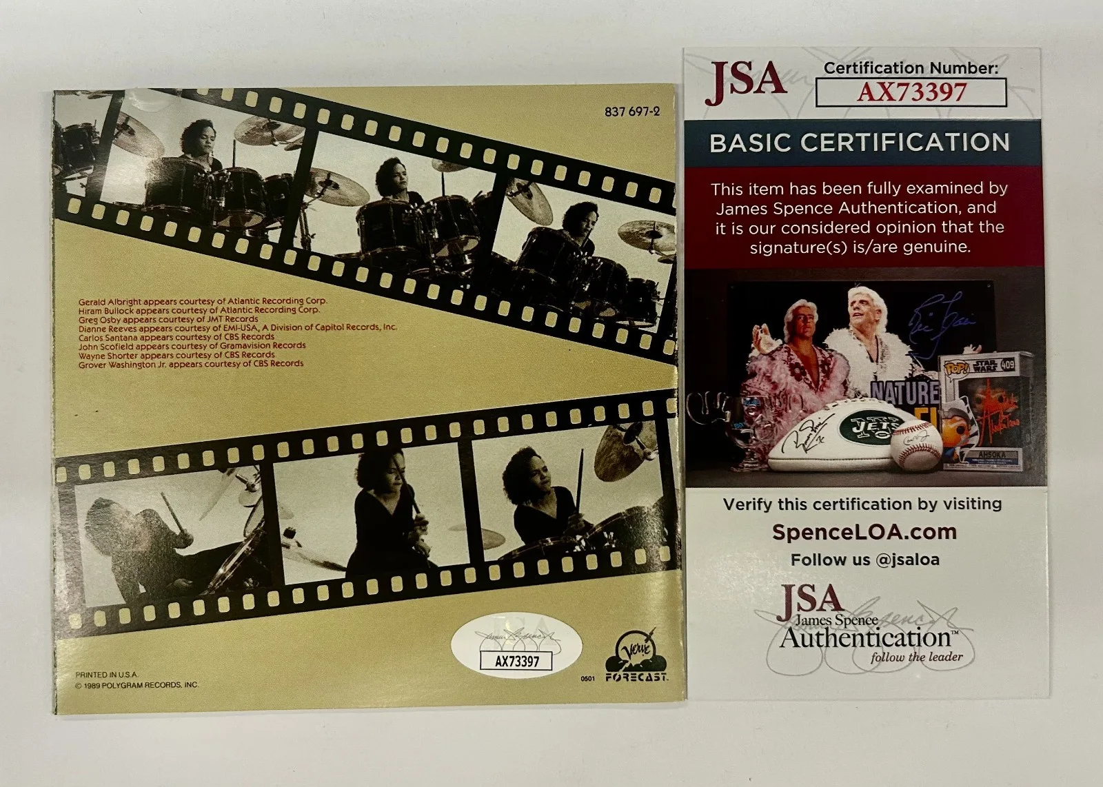 Terri Lyne Carrington Signed CD Booklet Real Life Story Auto Autograph JSA COA, изображение 2