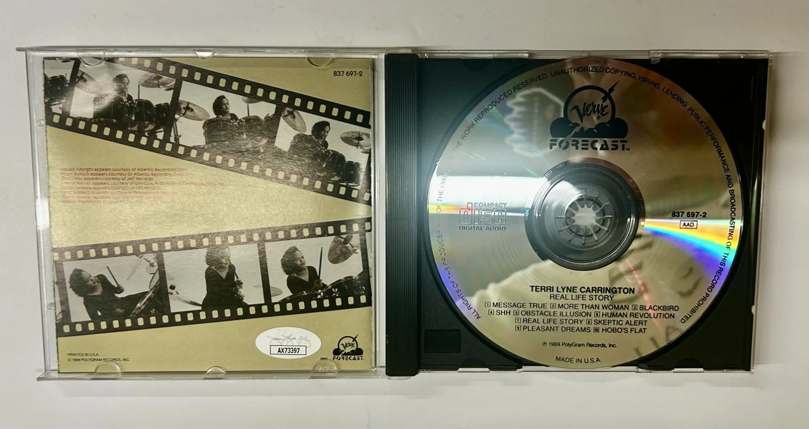 Terri Lyne Carrington Signed CD Booklet Real Life Story Auto Autograph JSA COA, изображение 4