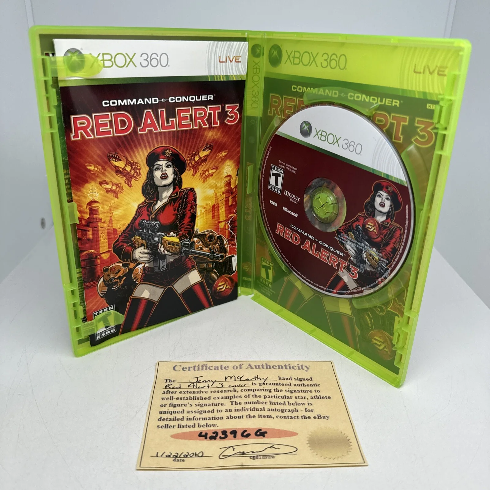 Jenny McCarthy — Jenny McCarthy Command & Conquer Red Alert 2 Signed 8x10 Game Case, image 3