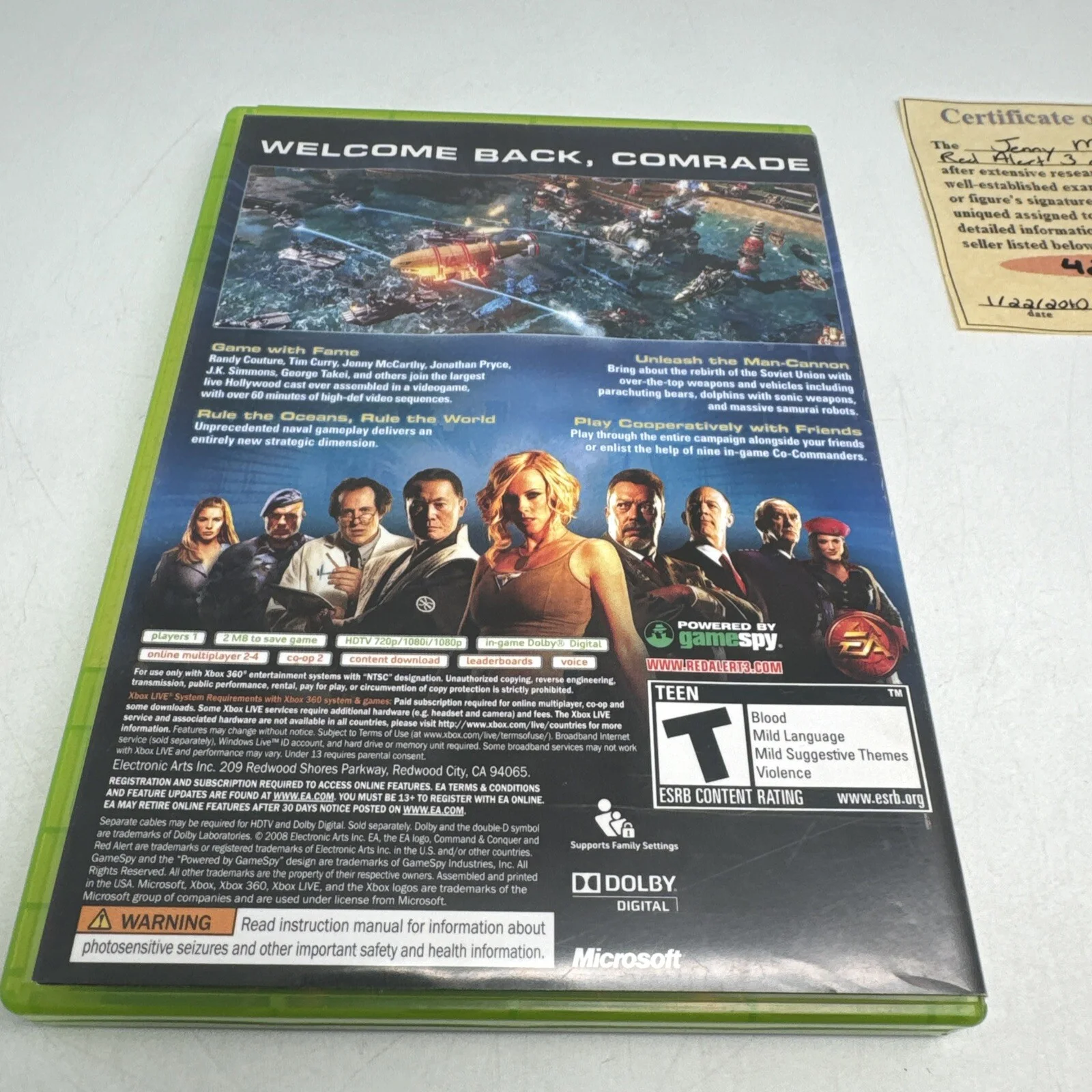 Jenny McCarthy — Jenny McCarthy Command & Conquer Red Alert 2 Signed 8x10 Game Case, image 5