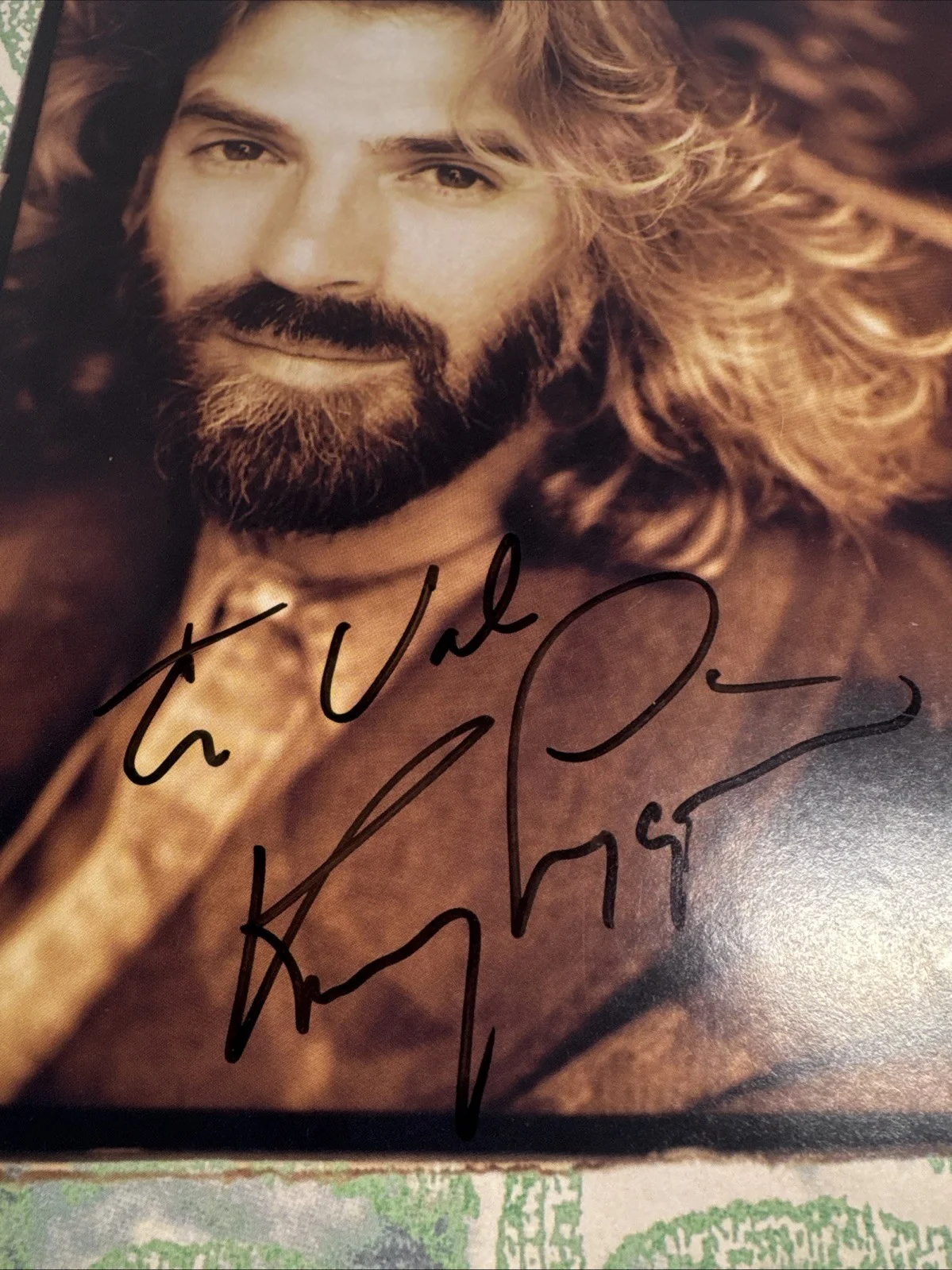 Kenny Loggins Autographed SIGNED ALBUM FLAT Leap Of Faith Gatefold, image 2