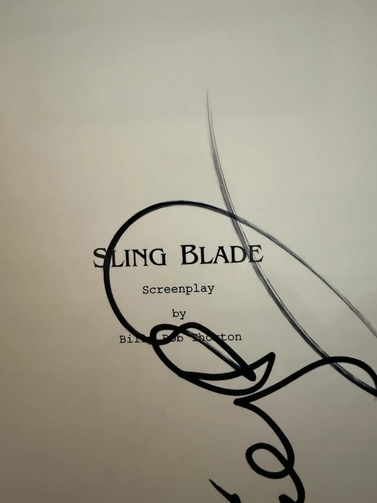 Billy Bob Thornton — Billy Bob Thornton Signed AUTOGRAPH SLING BLADE FULL Movie Script BAS COA, image 2