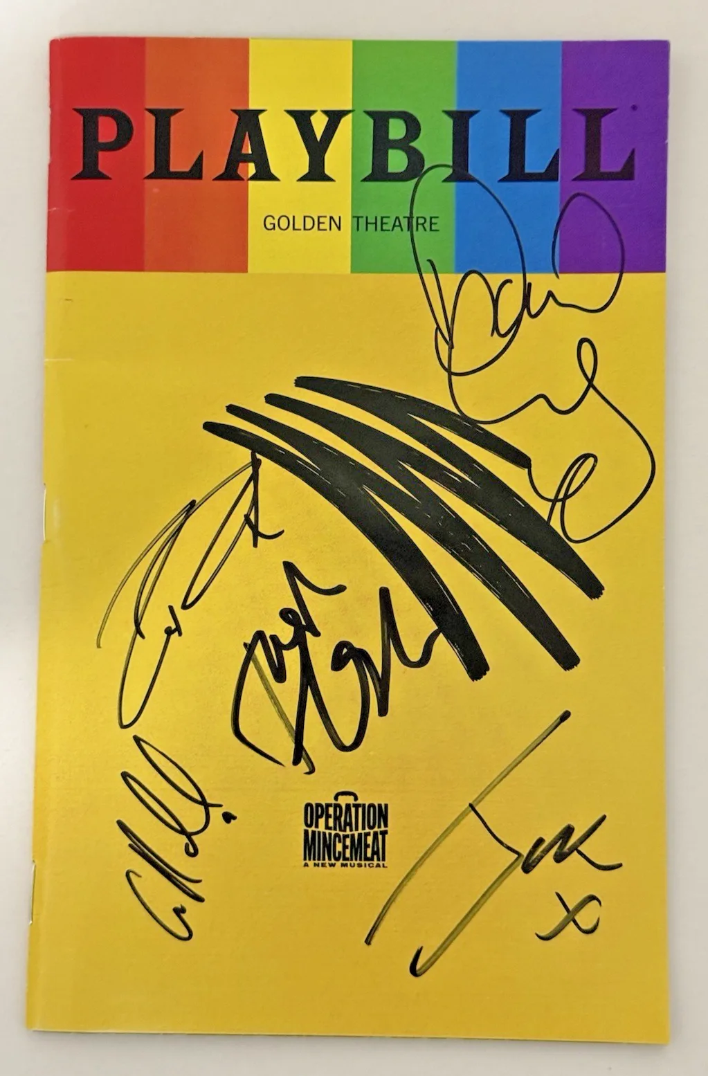 cast members — Operation Mincemeat OBC autographed Signed Broadway Pride Playbill Limited Ed, image 2