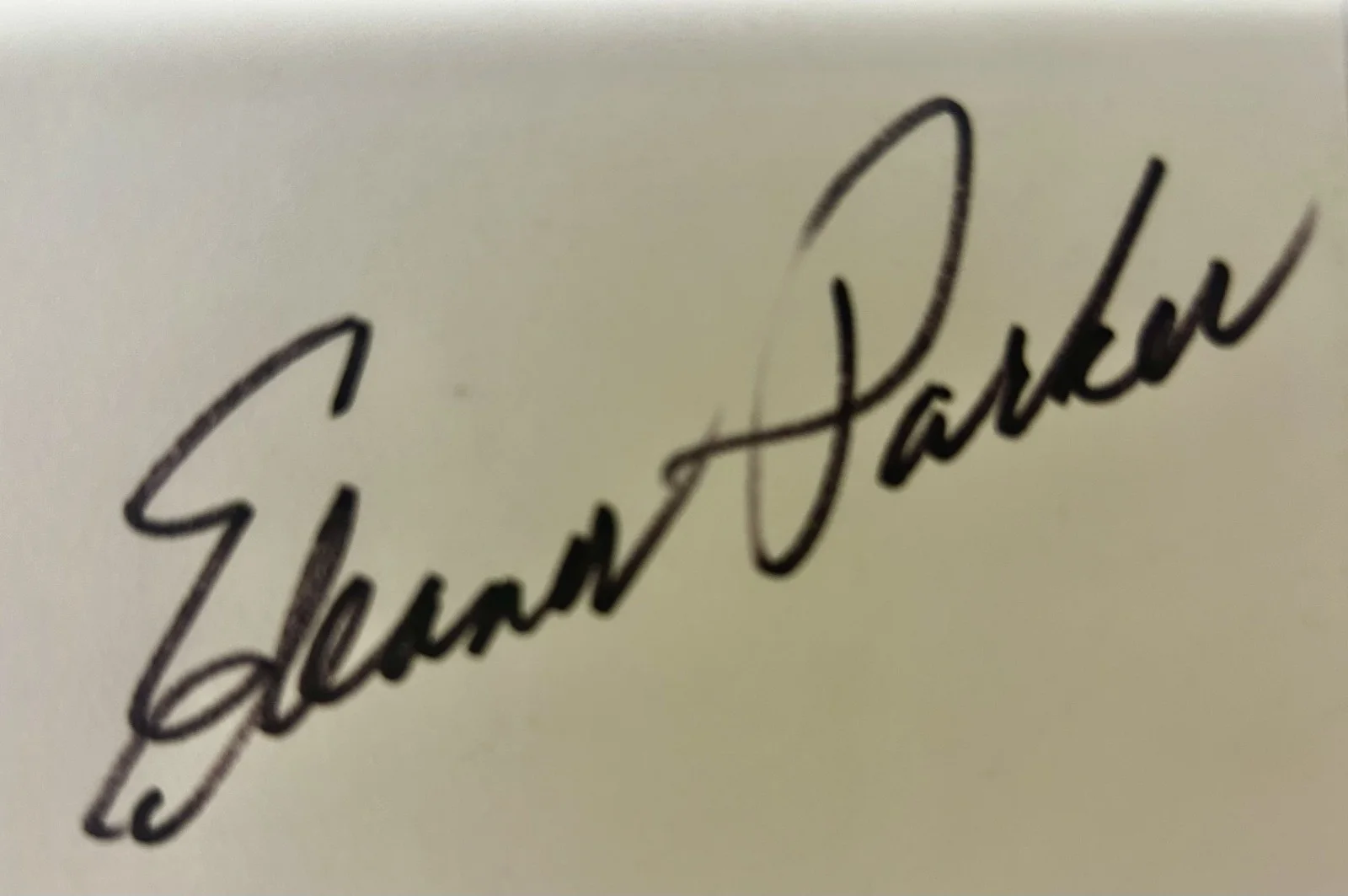 Eleanor Parker — Eleanor Parker (Caged, Sound of Music) SIGNED Card Auto Autograph JSA COA, изображение 3