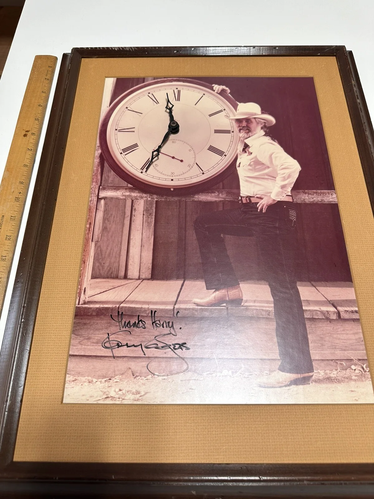 Kenny Rogers Autographed Clock - Very Rare Music Memorabilia, Hard To Find!!, изображение 4