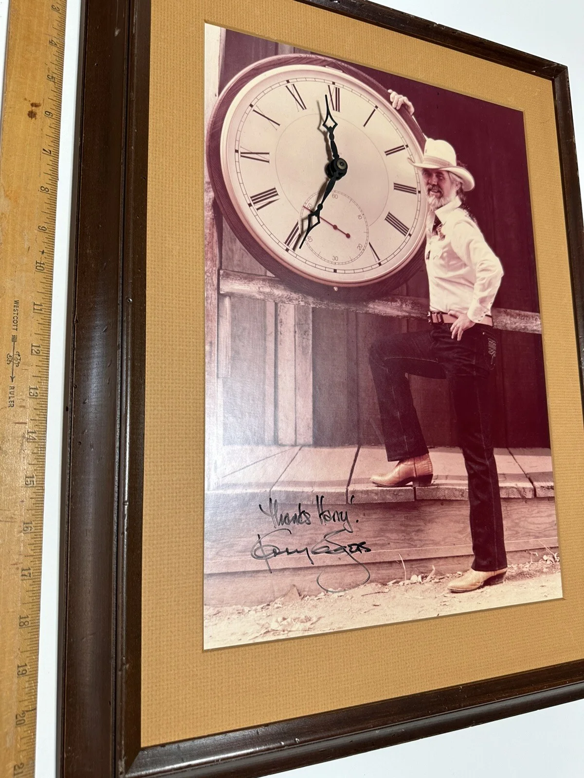 Kenny Rogers Autographed Clock - Very Rare Music Memorabilia, Hard To Find!!, изображение 5