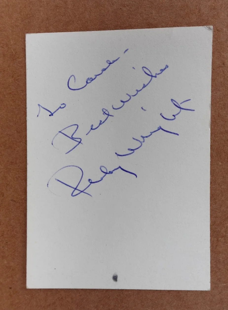 RUBY WRIGHT CINCINNATI OHIO WLW-T TELEVISION PERSONALITH SIGNED AUTOGRAPH, image 2