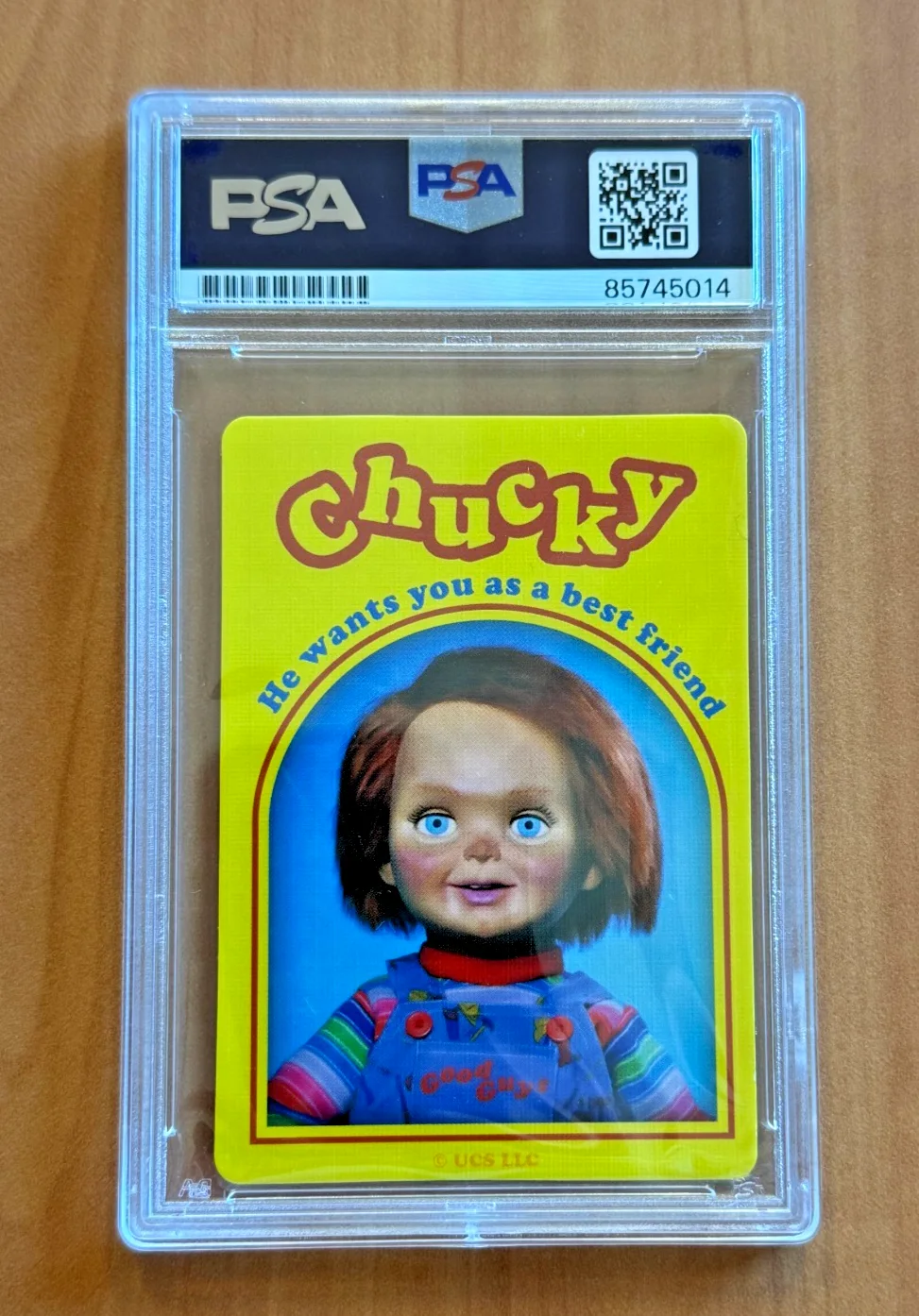 Jennifer Tilly Signed Autographed Queen of Spades Chucky Playing Card PSA COA, image 2