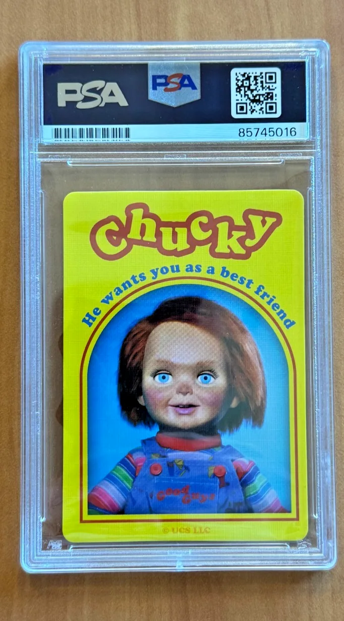 Jennifer Tilly Signed Autographed Queen of Hearts Chucky Playing Card PSA COA, image 2