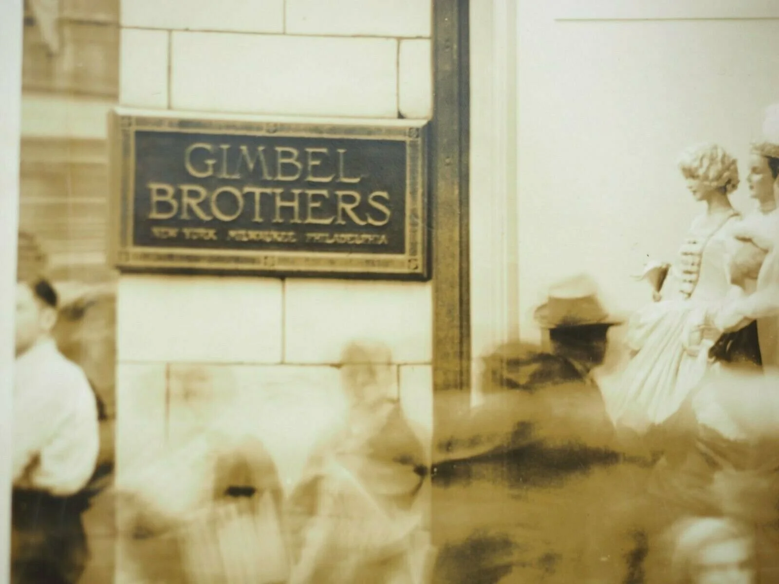 Gimbel Brothers Manhattan Store Front Window Display B&W 8 x 10 Photo 1930-40's, image 4