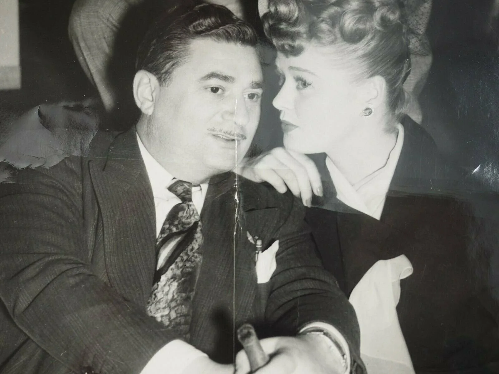 Laraine Day and Alan Mowbray vintage 8" x 10" Photo, изображение 3