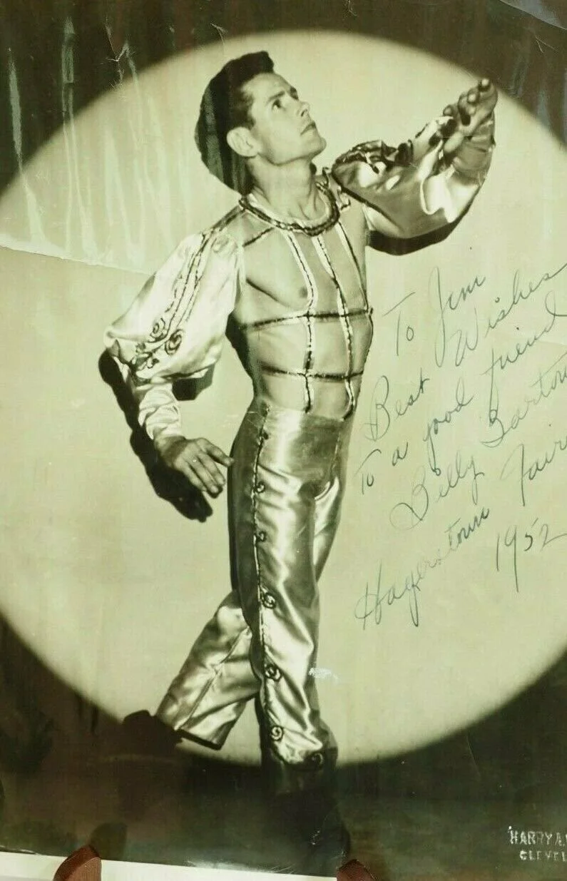 Billi Bartow — Billy Barton RBBC Circus Performer Autographed 1952 B&W 8" x 10" Photo, изображение 5