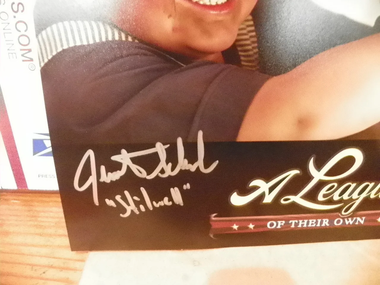 Justin Scheller — A League of There Own Justin Scheller Signed 8x10 Photo Beckett witnessed, изображение 2