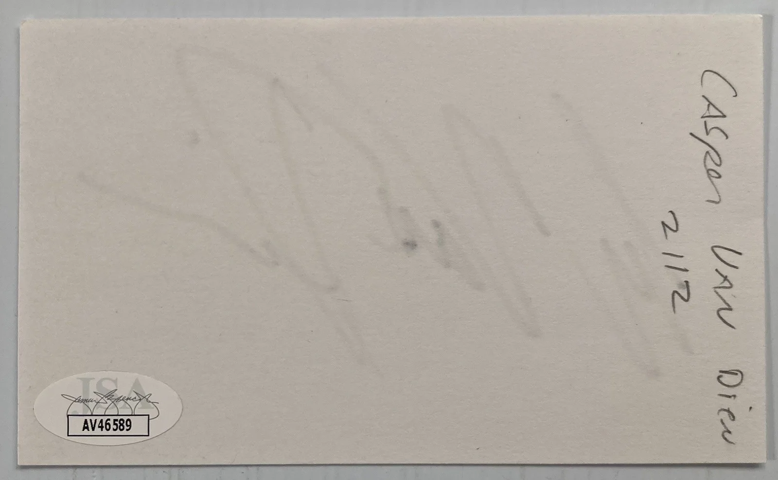 Casper Van Dien — Starship Troopers Casper Van Dien Signed Autograph 3x5 Index Card JSA - FREE S&H, изображение 3