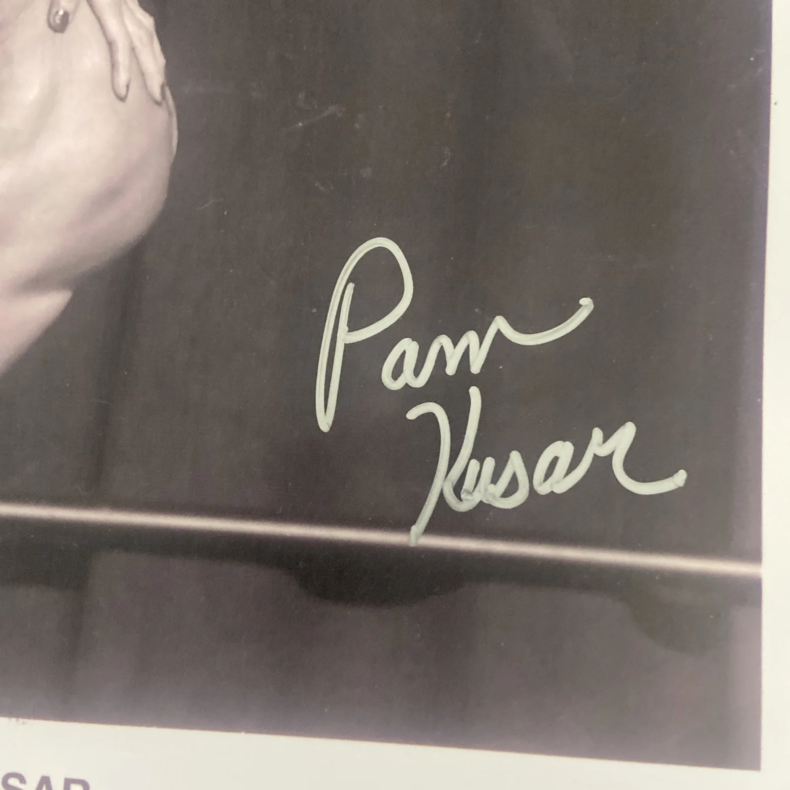 Nicole Eggert — Pam Kusar autographed 8x10 photo bony builder sepia picture, изображение 2