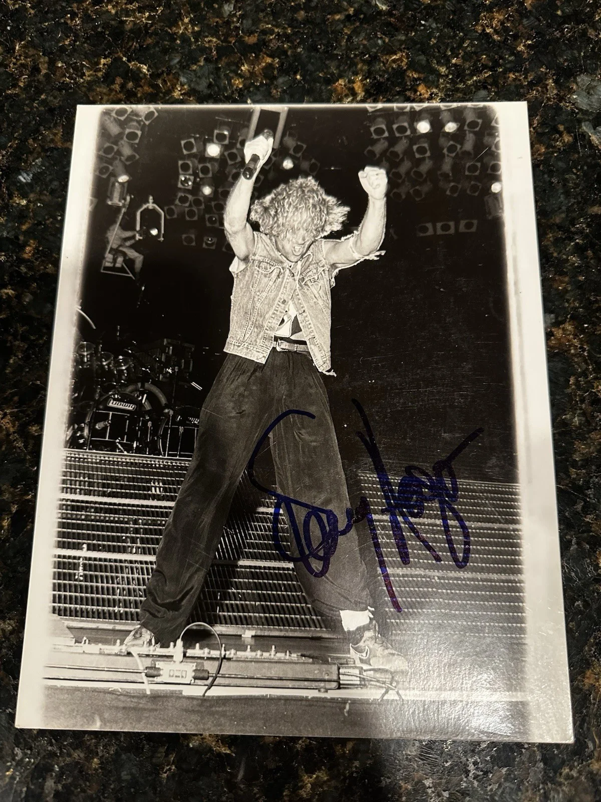 Sammy Hagar — Sammy Hagar Concert Type 1 Signed 8x10 Photo Autograph 1986 LA Forum
