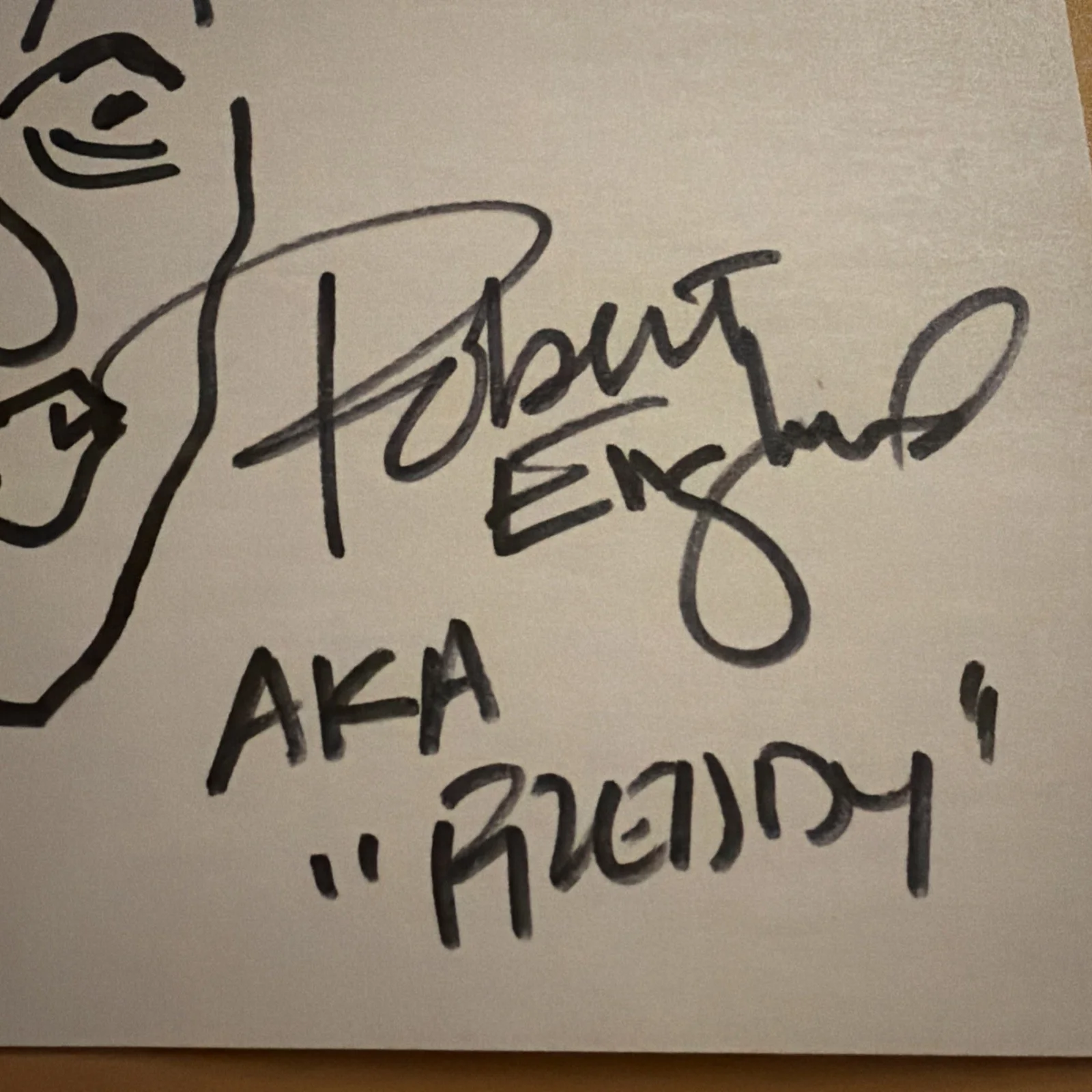 RARE Demon Freddy 5x8 Sketch Signed Robert Englund w/ Website COA, image 3